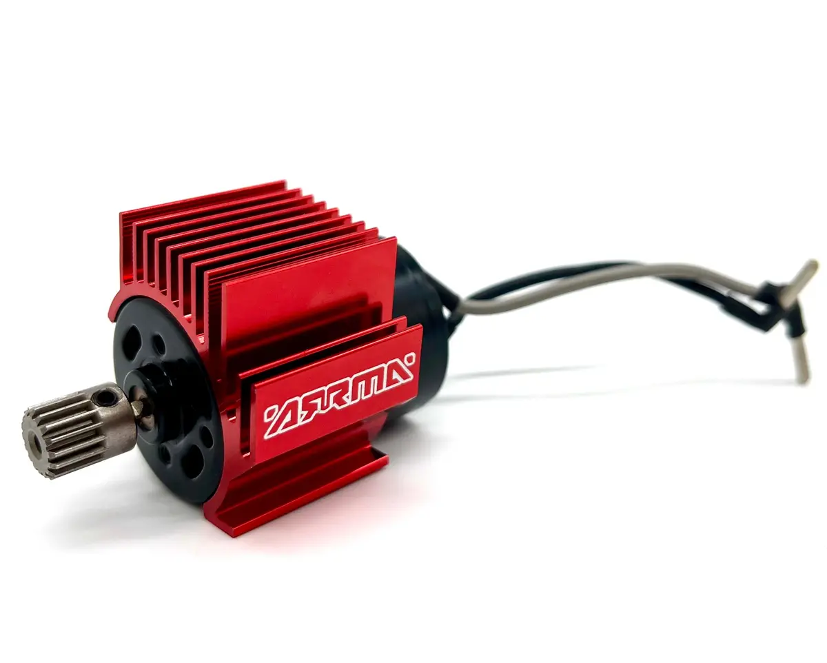 Arrma Granite Grom Mega 4X4 - Motor (380 Brushed) Pinion Heatsink Mojave Typhon Ara2102 1