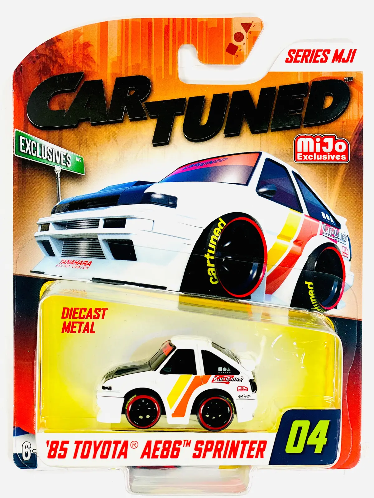 Cartuned Mijo Exclusives Series Mj1 '85 Toyota Ae86 Sprinter White #04 1