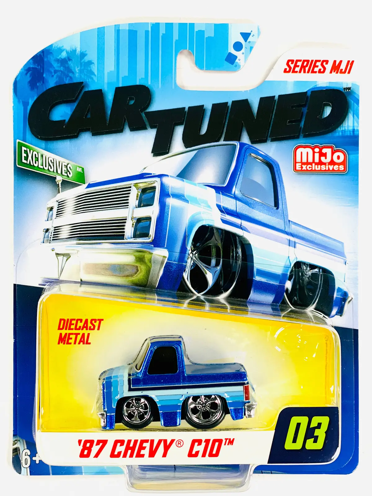 Cartuned Mijo Exclusives Series Mj1 '87 Chevrolet C10 Blue #03 1