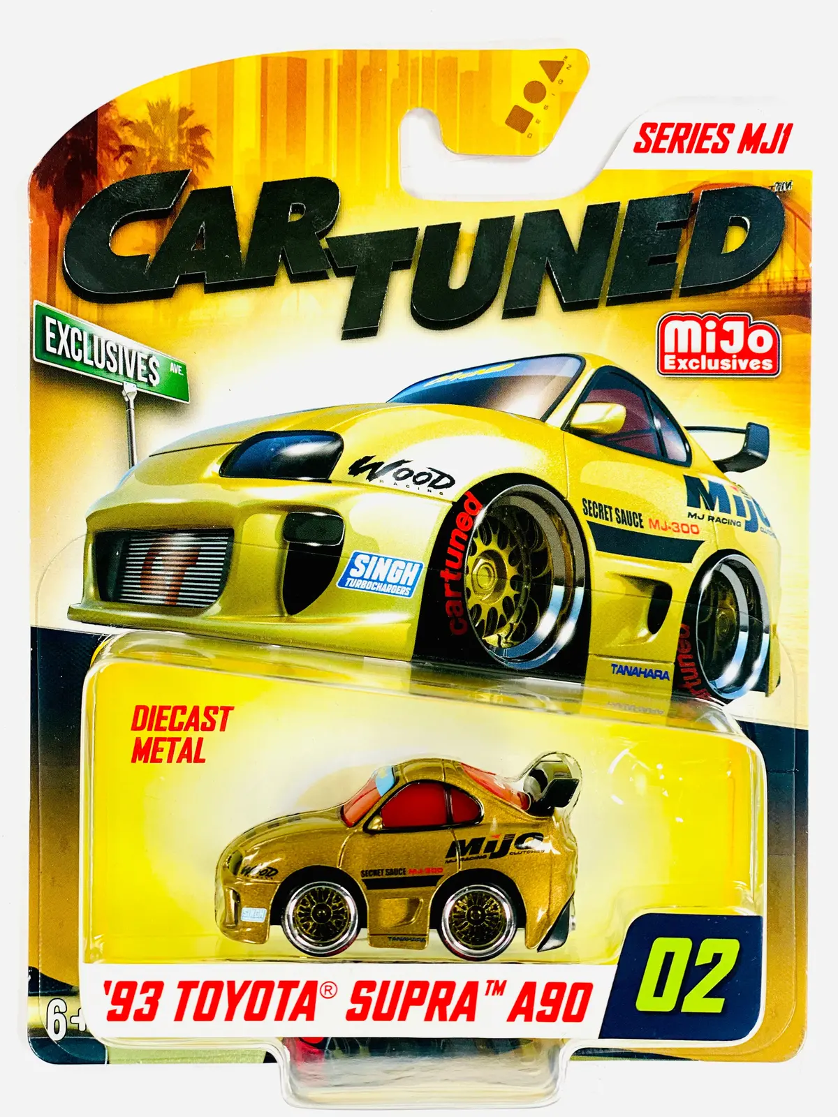 Cartuned Mijo Exclusives Series Mj1 '93 Toyota Supra A90 Gold #02 1
