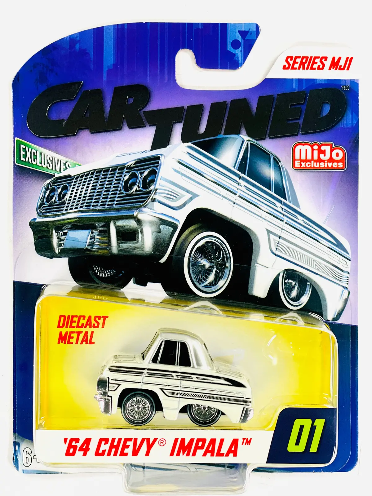 Cartuned Mijo Exclusives Series Mj1 '64 Chevrolet Impala White #01 1