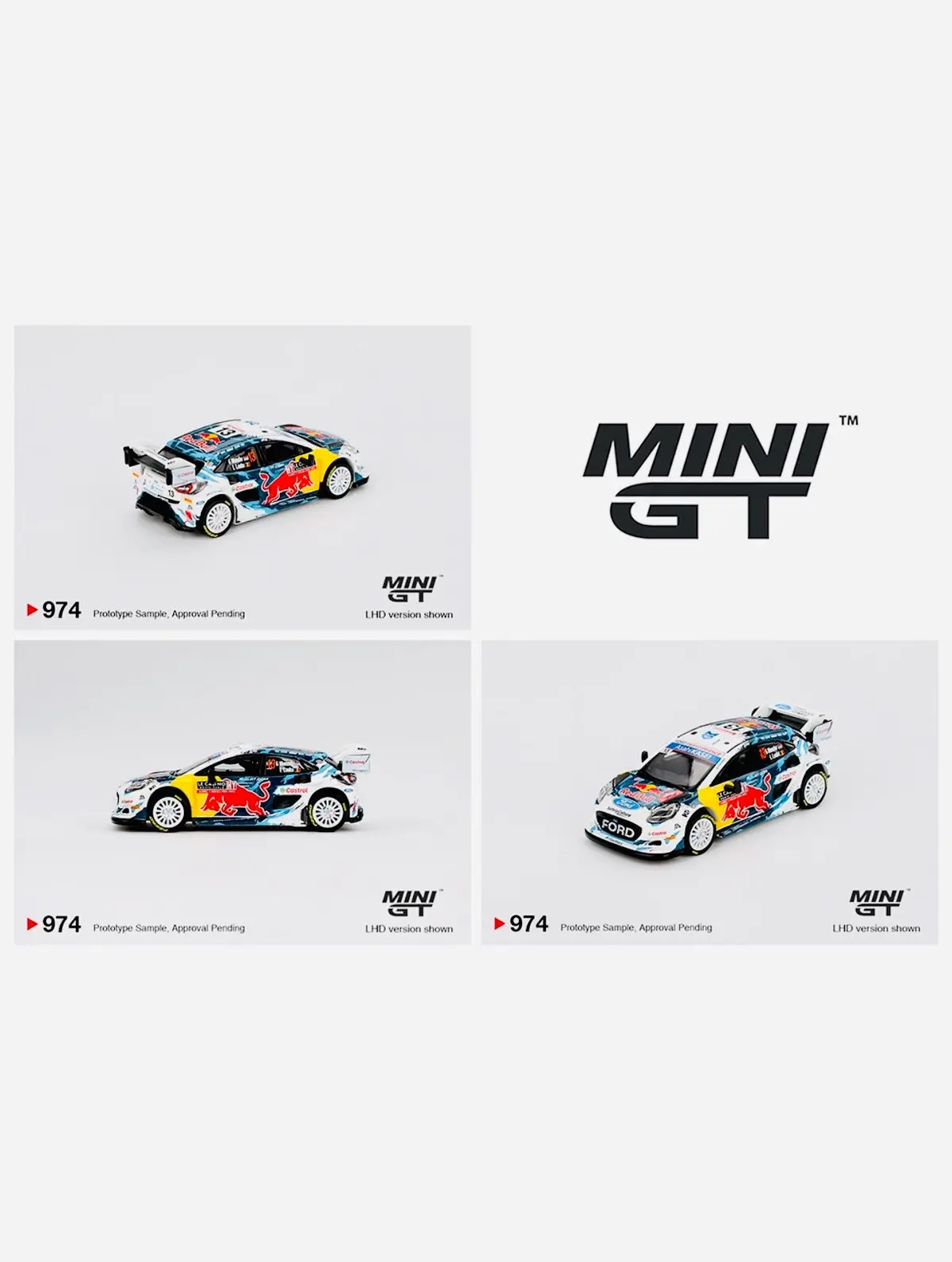Mini Gt Mijo Exclusive Ford Puma Rally1 #13 M-Sport Ford Wrt 2024 Rally Monte Carlo #974 1
