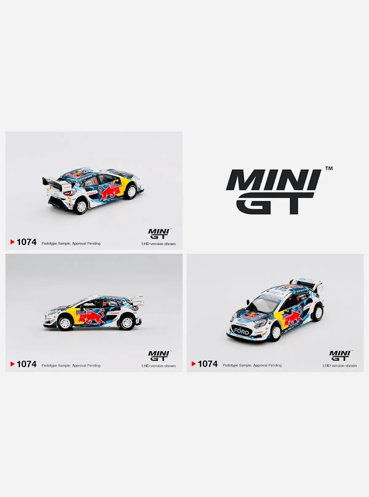 Mini Gt Mijo Exclusive Ford Puma Rally1 #16 M-Sport Ford Wrt 2024 Rally Finland 3Rd Place White #1074 1