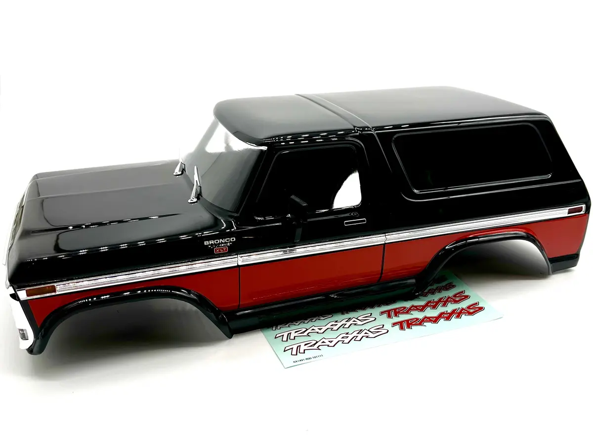 Trx-4 Ford Bronco - Body Cover, Red (Clipless Shell Factory New Painted 82246-4 1