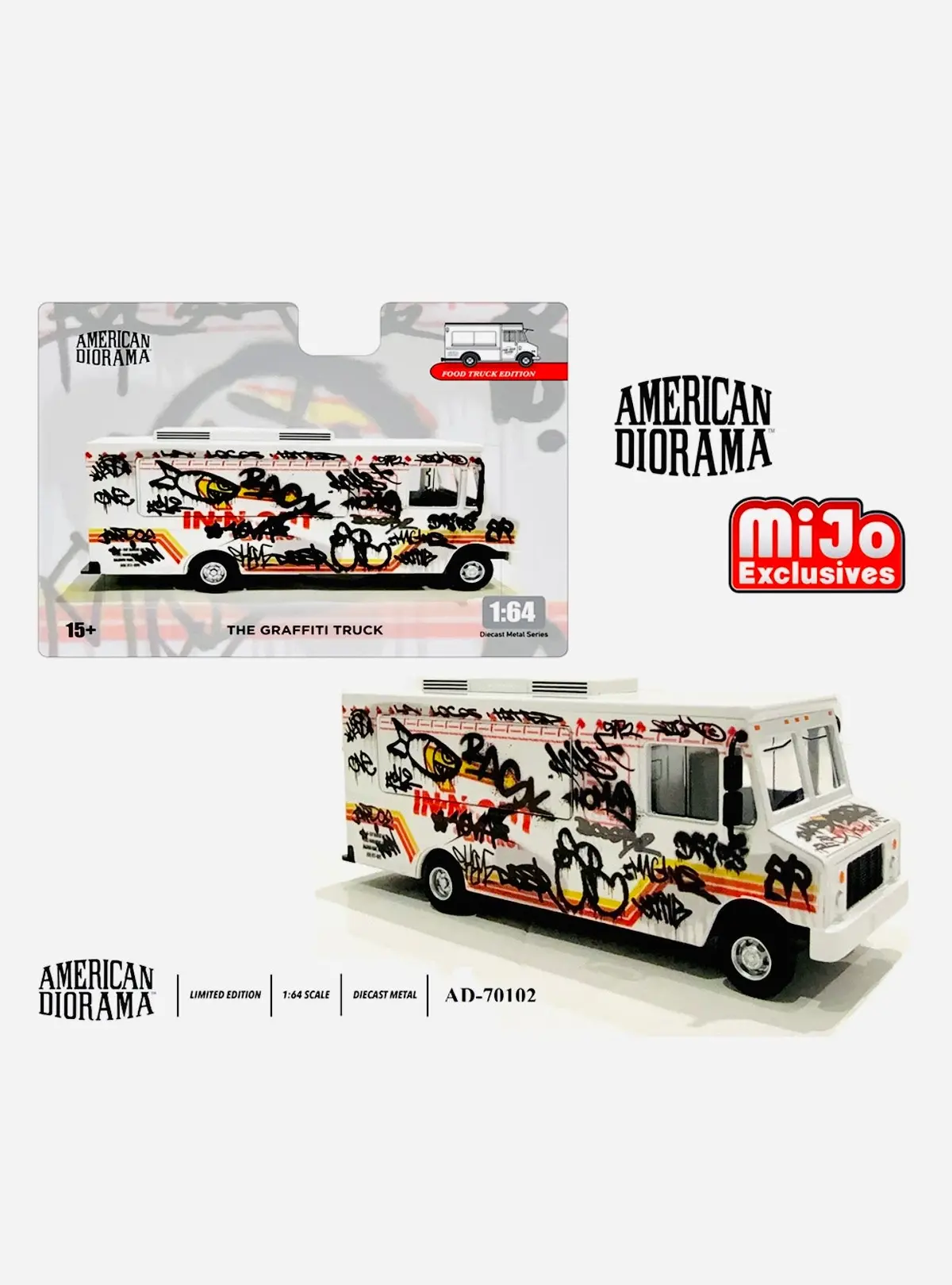 American Diorama Mijo Exclusive Food Truck Graffiti Style 1