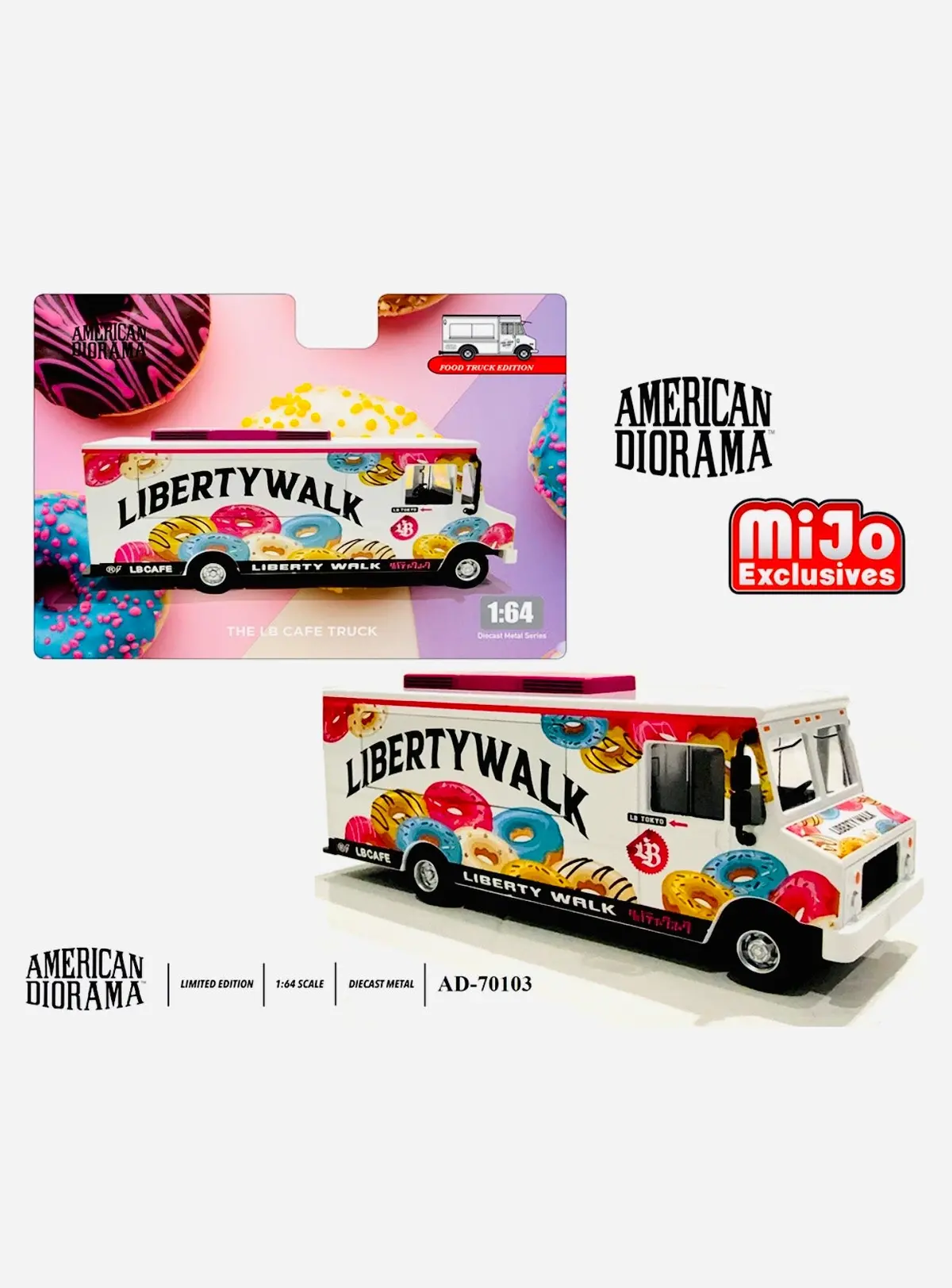 American Diorama Mijo Exclusive Food Truck Liberty Walk Lb Cafe Truck 1