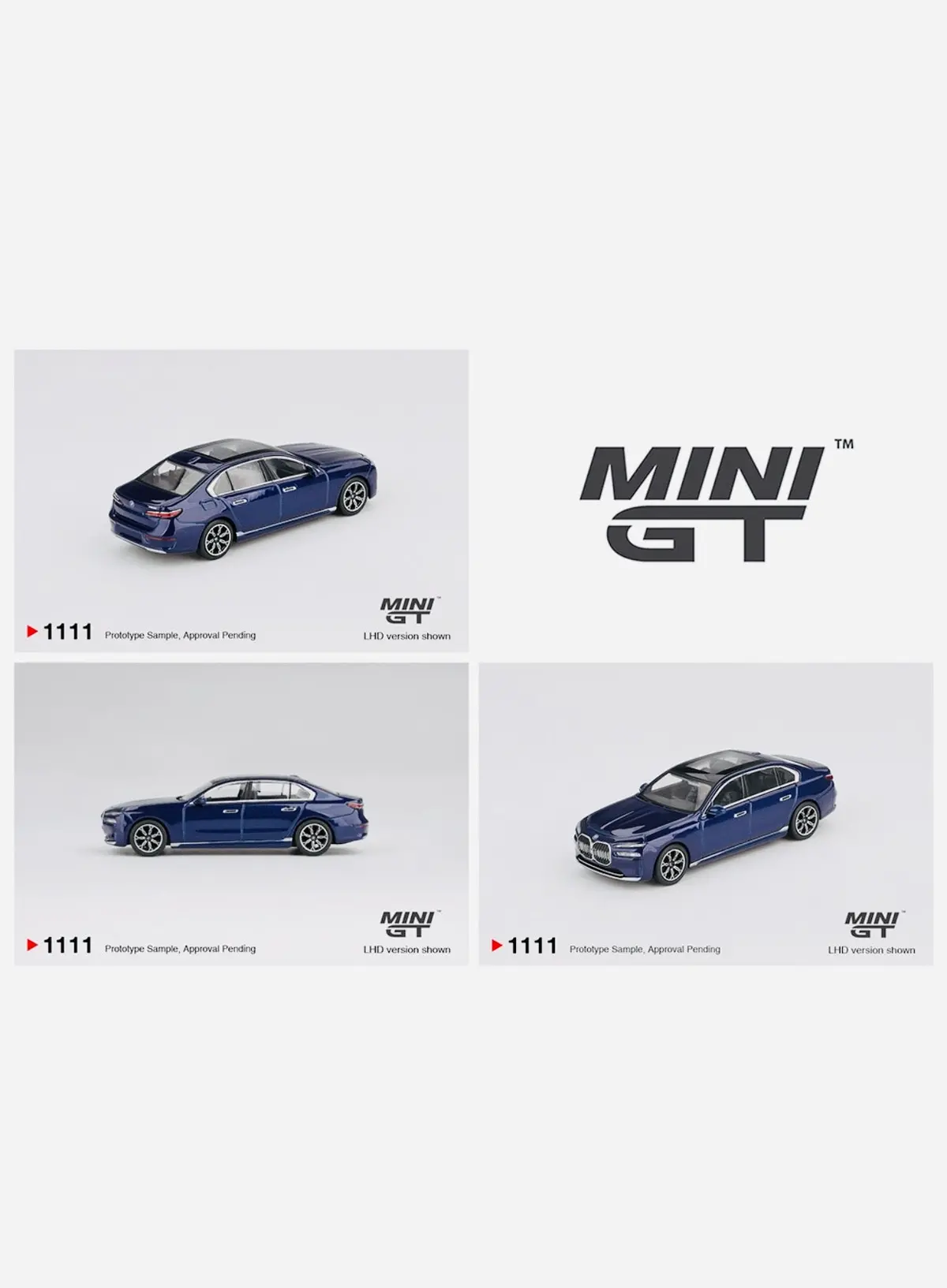 Mini Gt Mijo Exclusive Bmw I7 Xdrive60 Tanzanite Blue Metallic #1111 1