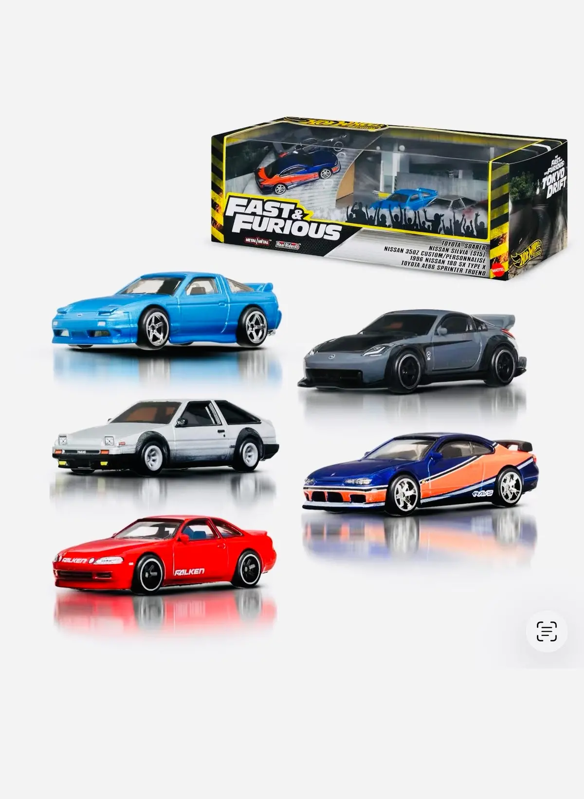 Hot Wheels 2026 Wal-Mart Exclusive Fast & Furious Tokyo Drifters Box Set Diorama - Damaged Box 1