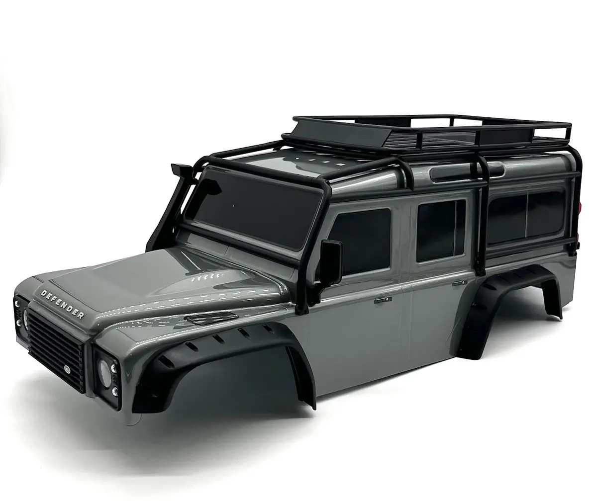 Trx-4 Defender - Body Clipless (Silver) Spare Tire Fenders Land Rover 82256-4 1