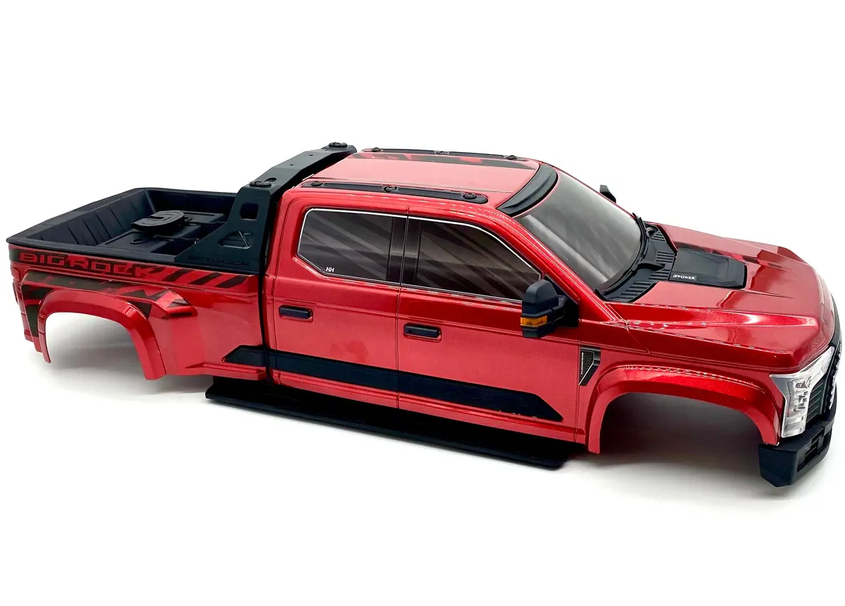 Arrma Big Rock 6S - Body, Red, Painted W/Accessories Ara7612 1