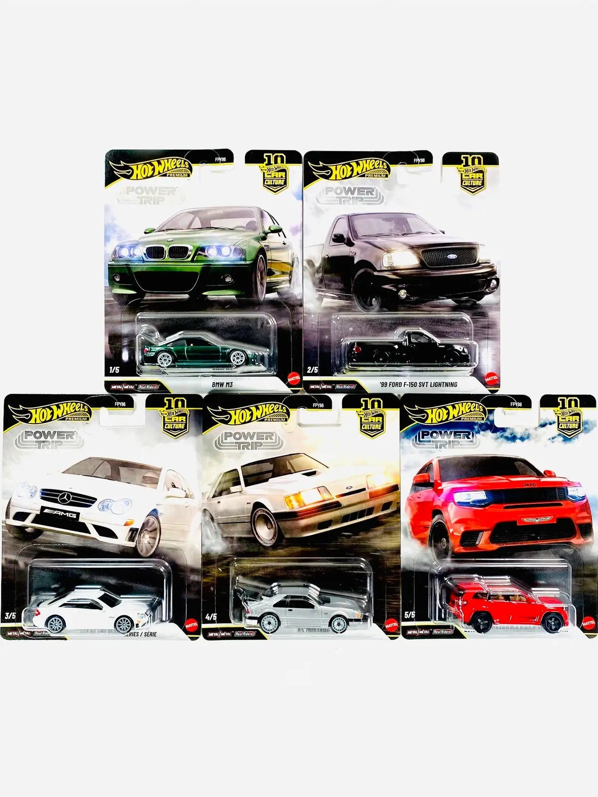 Hot Wheels 2026 Car Culture Power Trip Case R (Set Of 5 Cars) 1
