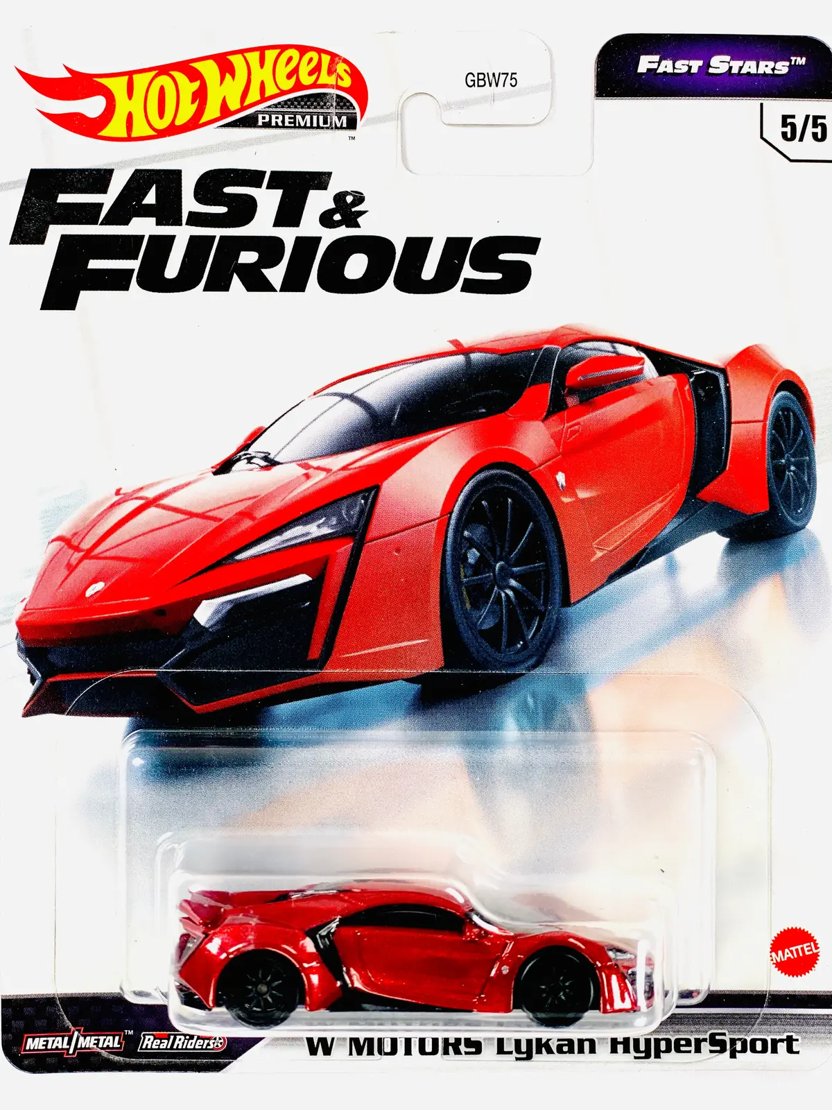 Hot Wheels 2021 Fast & Furious Fast Stars W Motors Lykan Hypersport - Damaged Card 1