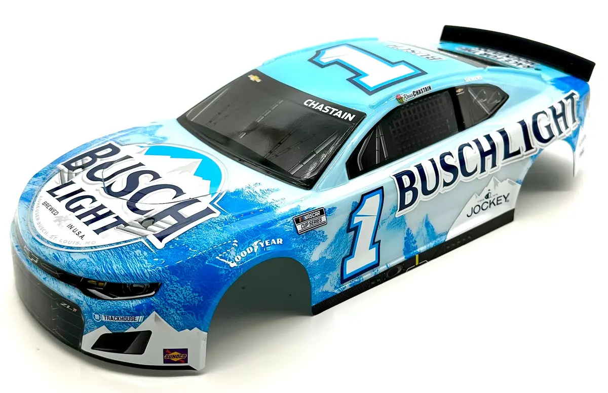 Losi Nascar Grom - Body (2025 Ross Chastiain #1 Blue Busch Light Los1122409 1