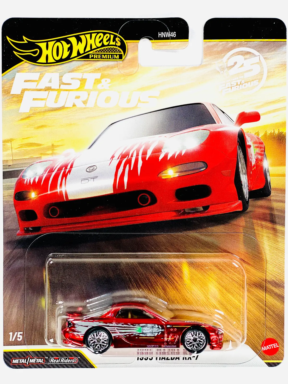 Hot Wheels 2026 Fast & Furious 25Th Anniversary Case P ’95 Mazda Rx-7 1