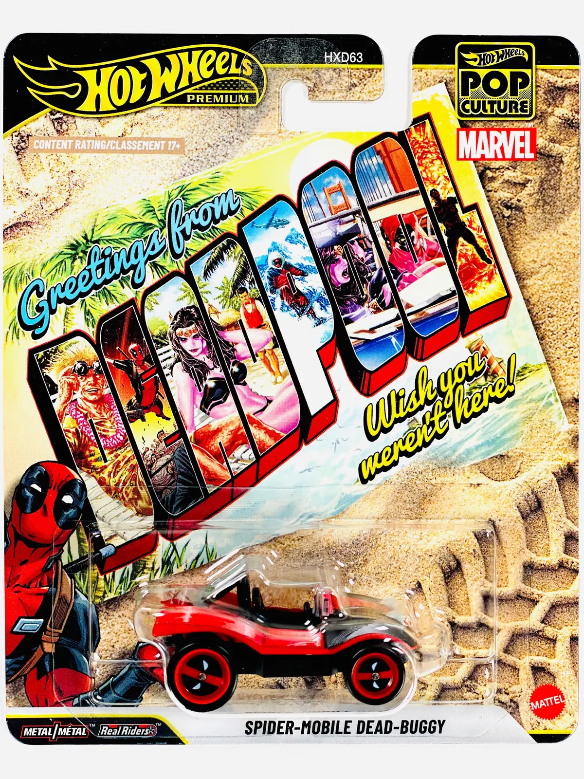 Hot Wheels 2026 Pop Culture Case Q Deadpool Spider Mobile Dead Buggy 1