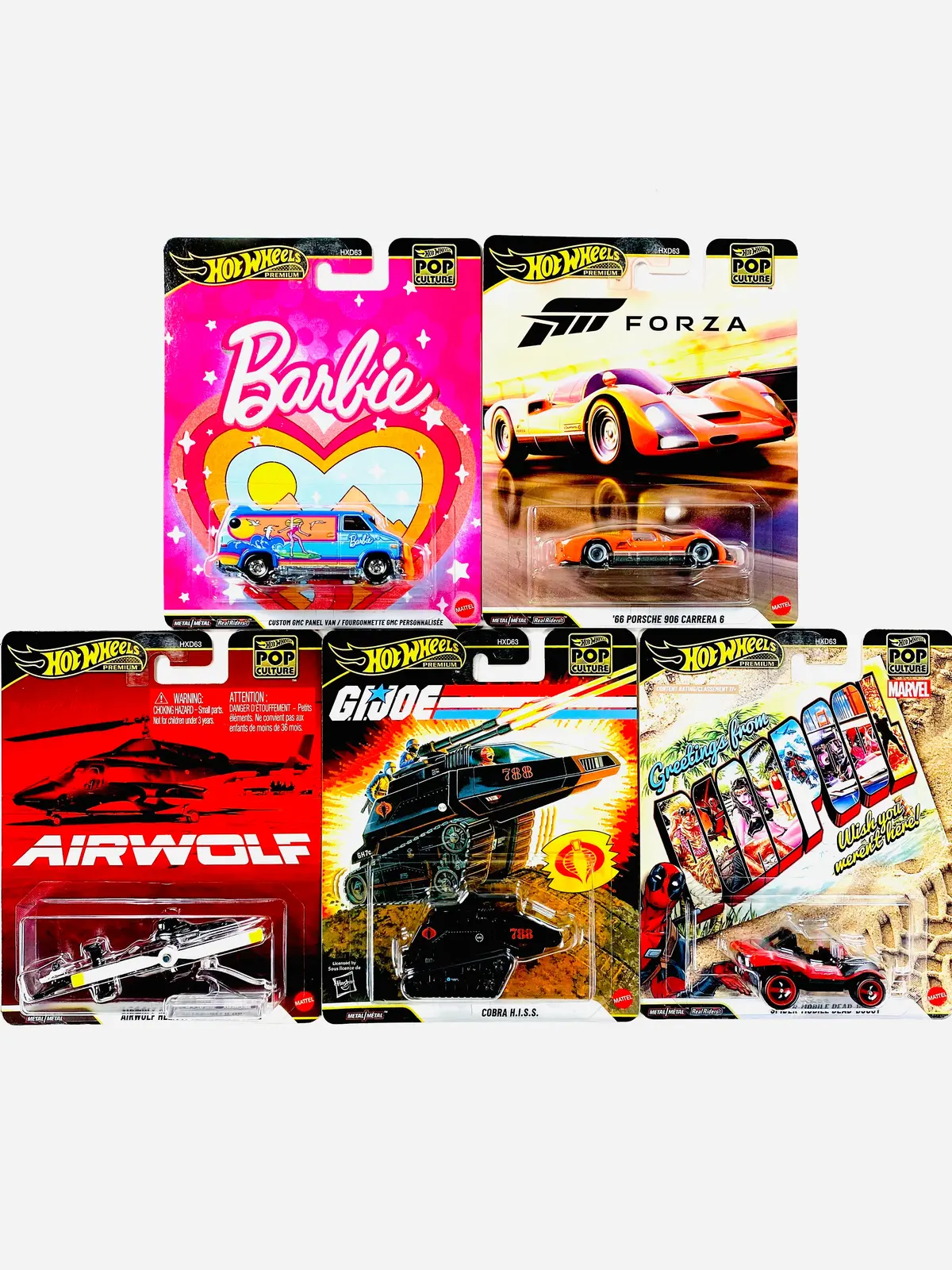 Hot Wheels 2026 Pop Culture Case Q (Set Of 5 Cars) 1