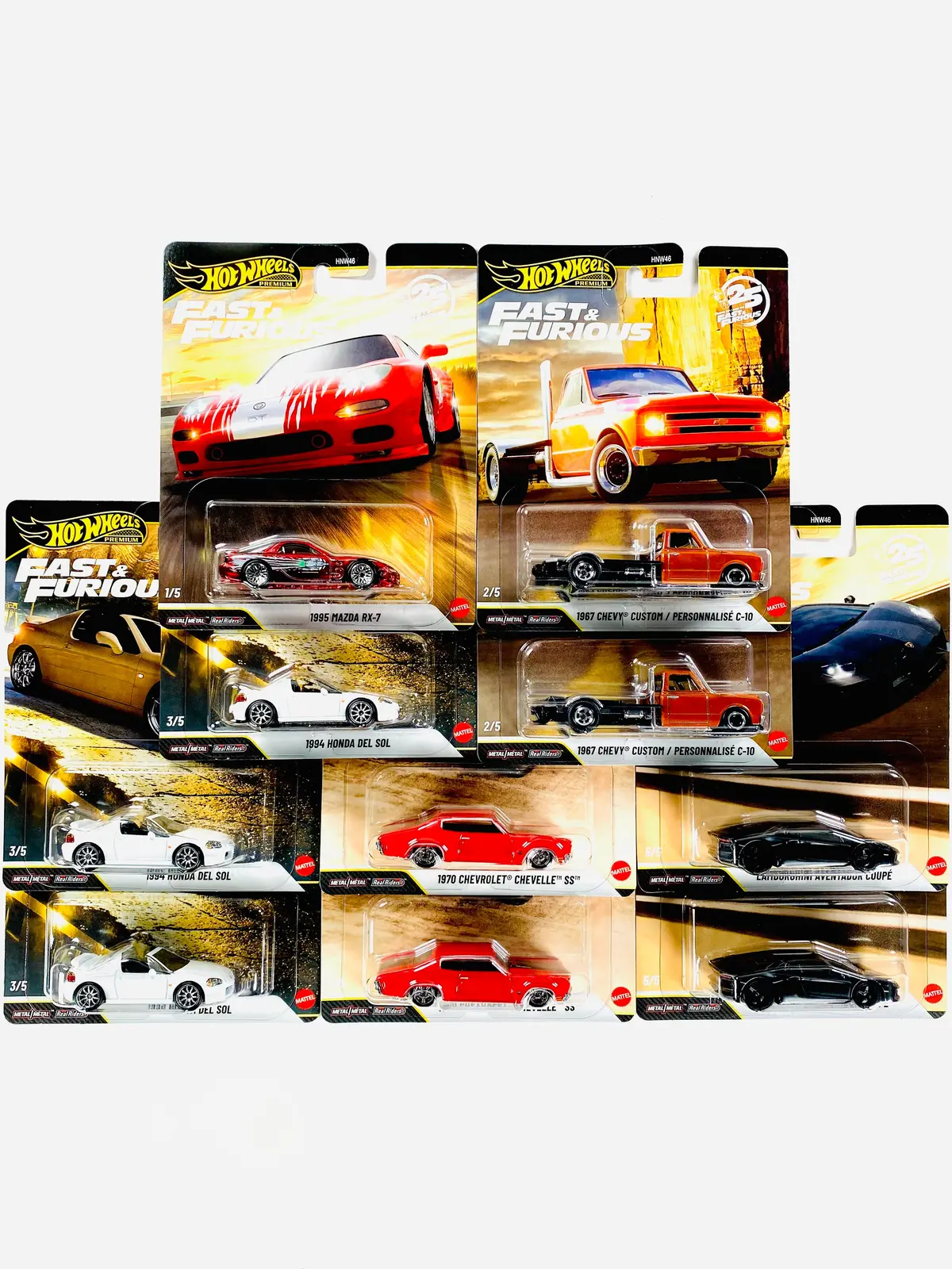 Hot Wheels 2026 Fast & Furious 25Th Anniversary Factory Sealed Case P (10 Cars) 1