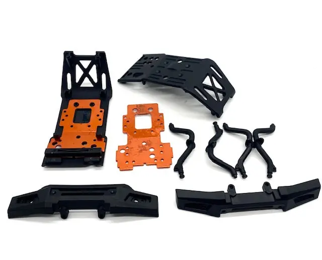 Savage X 4.6 Gt-6 Front/ Rear Skid Plates Bumpers 85234 Hpi 160100 1