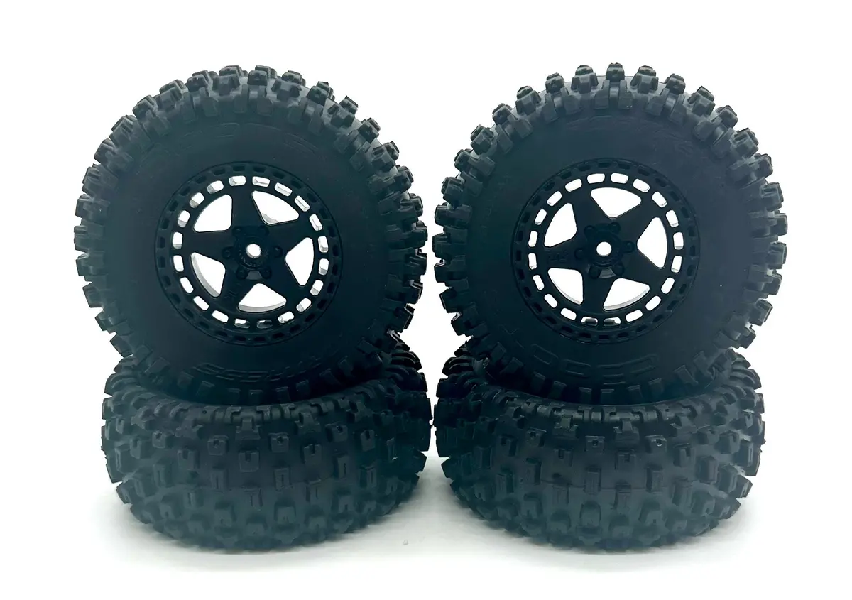 Arrma Fury 223S 2Wd - Tires (Dboots 'Fortress Sc' Tire Set Glued, Black Ara3521t2 1