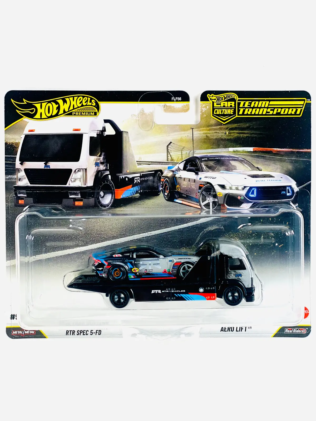 Hot Wheels 2026 Team Transport Case K ’24 Ford Mustang Rtr Spec 5-Fd Aero Lift #90 - Damaged Card 1