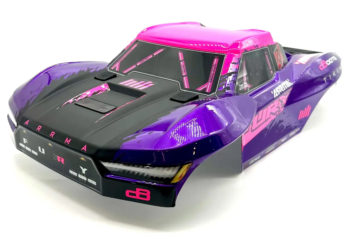 Arrma Fury 223S 2Wd - Body Shell (Purple/Pink 1/10 Fury Painted Decaled Trimmed Body Set Ara3521t2 1