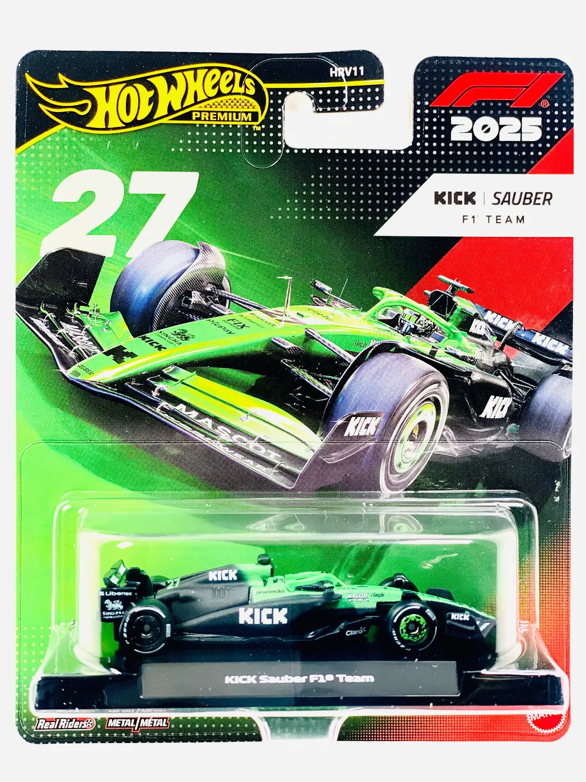 Hot Wheels 2025 F1 Formula 1 Race Team Nico Hülkenberg Kick Sauber Formula 1 Team #27 1