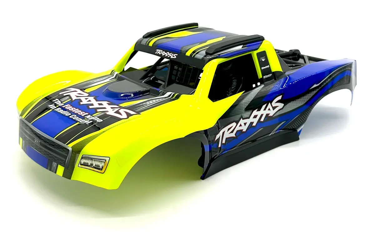 Mini Slash Body Cover Shell (Yellow Painted Prographics, Clipless Traxxas 108164-1 1