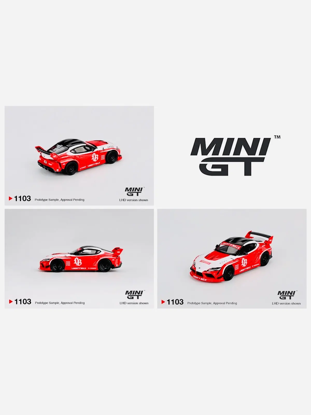 Mini Gt Mijo Exclusive Lb Works Toyota Gr Supra Red/White #1103 1