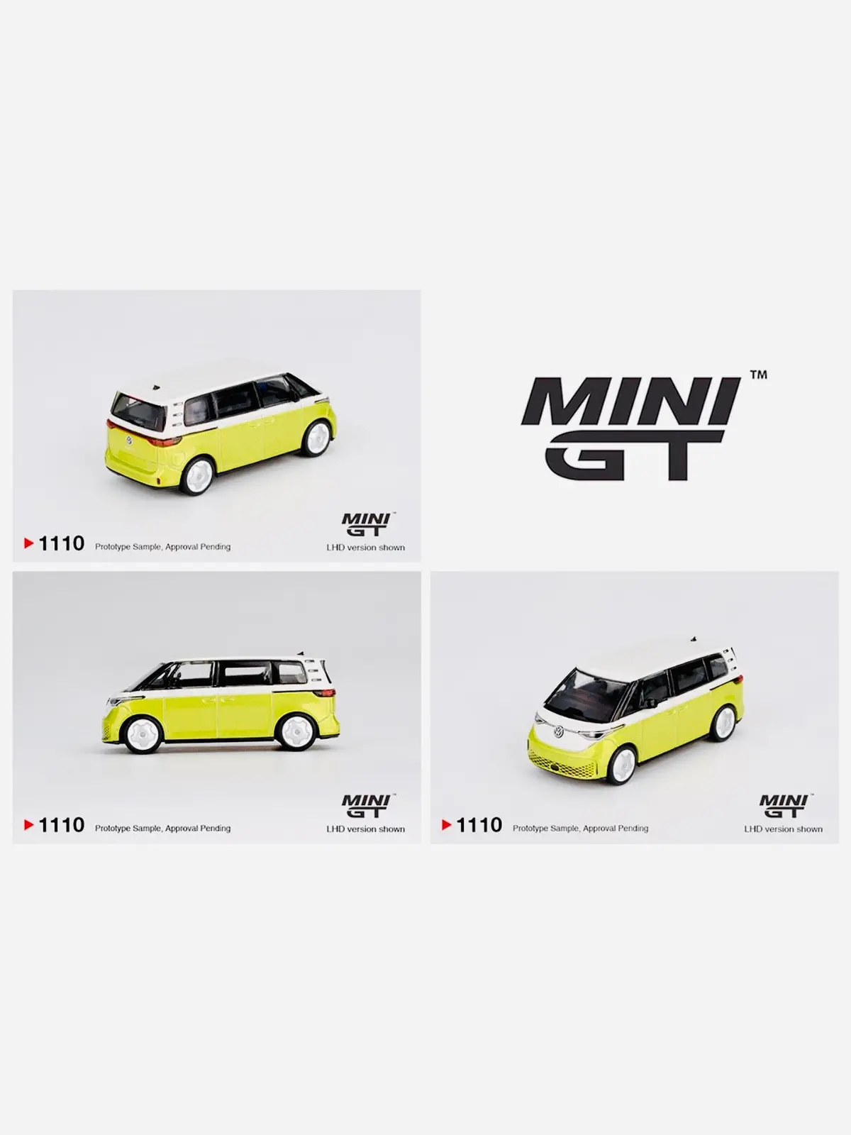 Mini Gt Mijo Exclusive Volkswagen Id. Buzz Candy White/Pomelo Yellow #1110 1