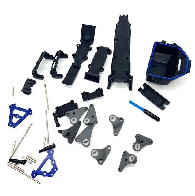 1/16 E-Revo Skid Plates Receiver Box Hinge Pins Tie Bars Rockers 71076-3 1