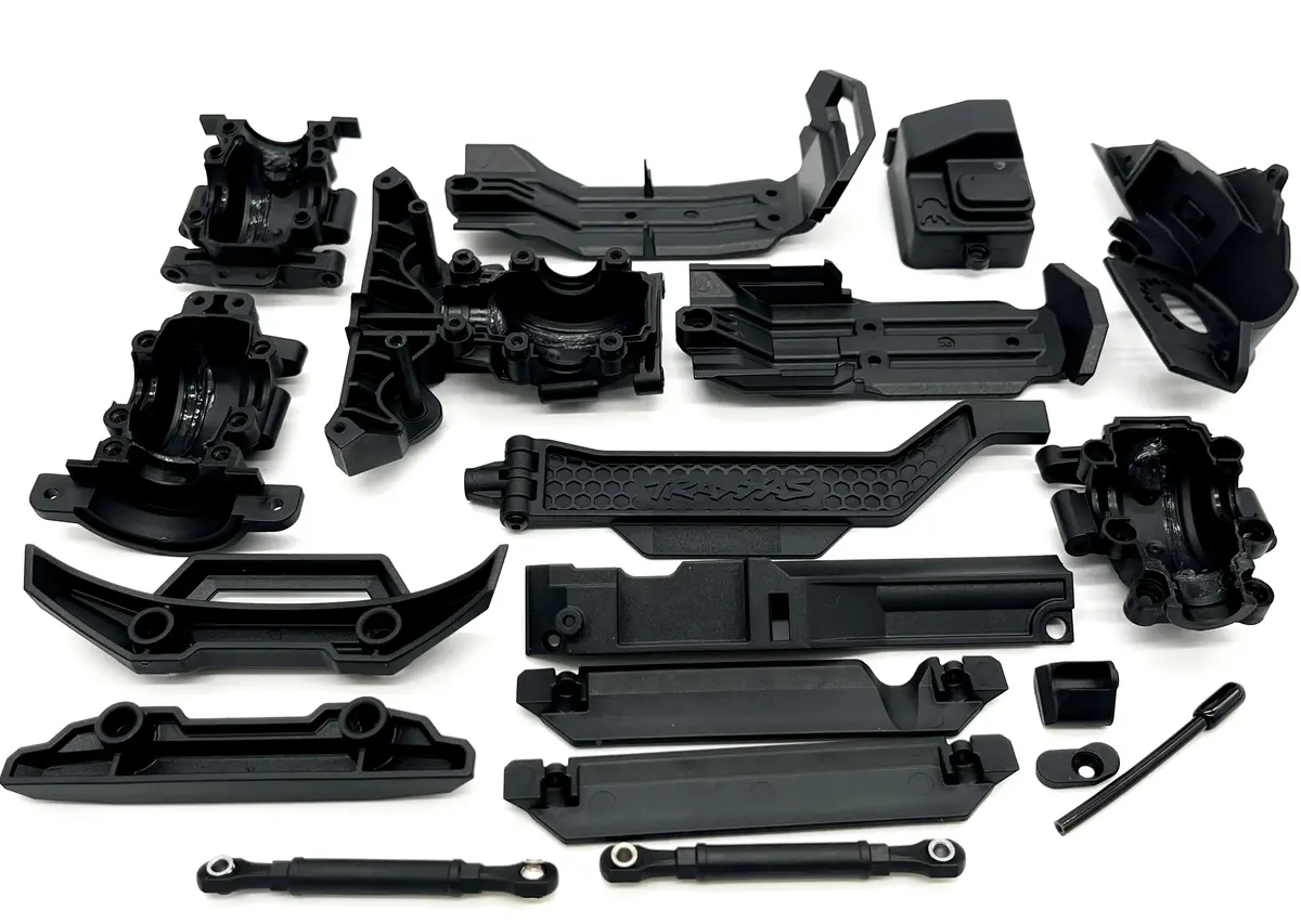 Mini-Maxx Plastic Set (Front Rear Bulkhead Skid Plates Brace Box Traxxas 107154-1 1