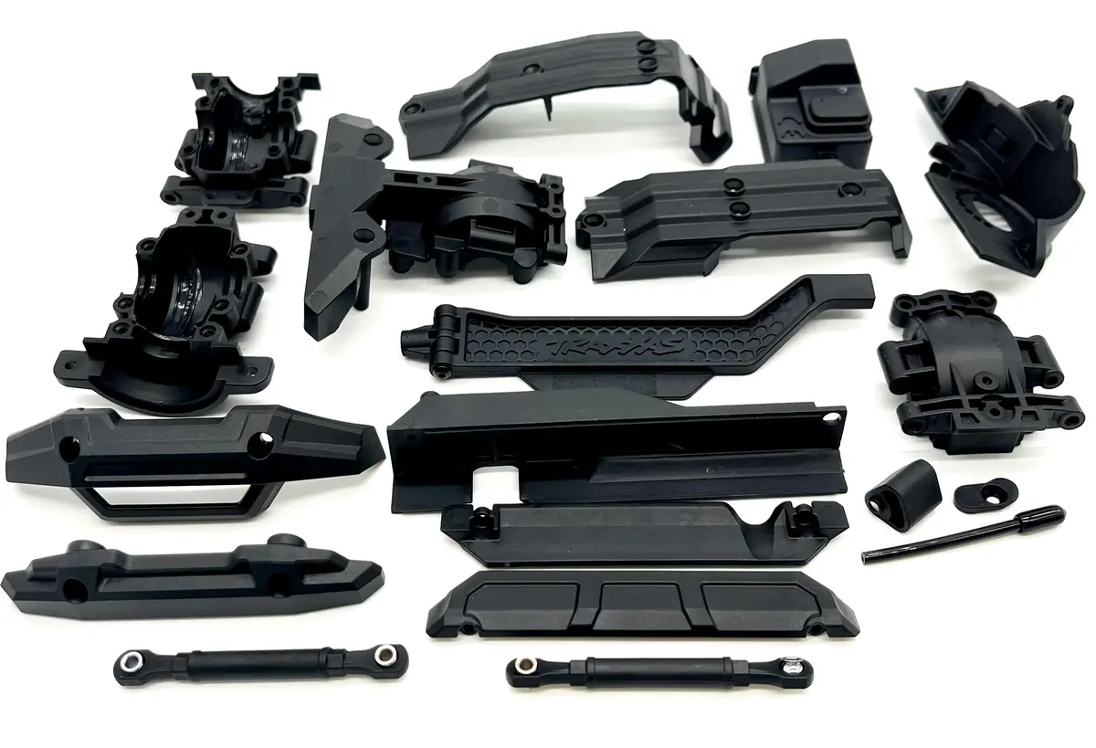 Mini-Maxx Plastic Set (Front Rear Bulkhead Skid Plates Brace Box Traxxas 107154-1 2