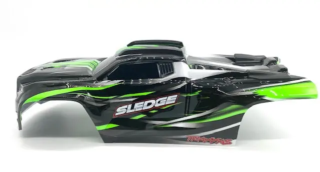 Fits Sledge - Body Shell (Green Black Cover, 9511G, Roll Cage And Mounting System 95076-4 1