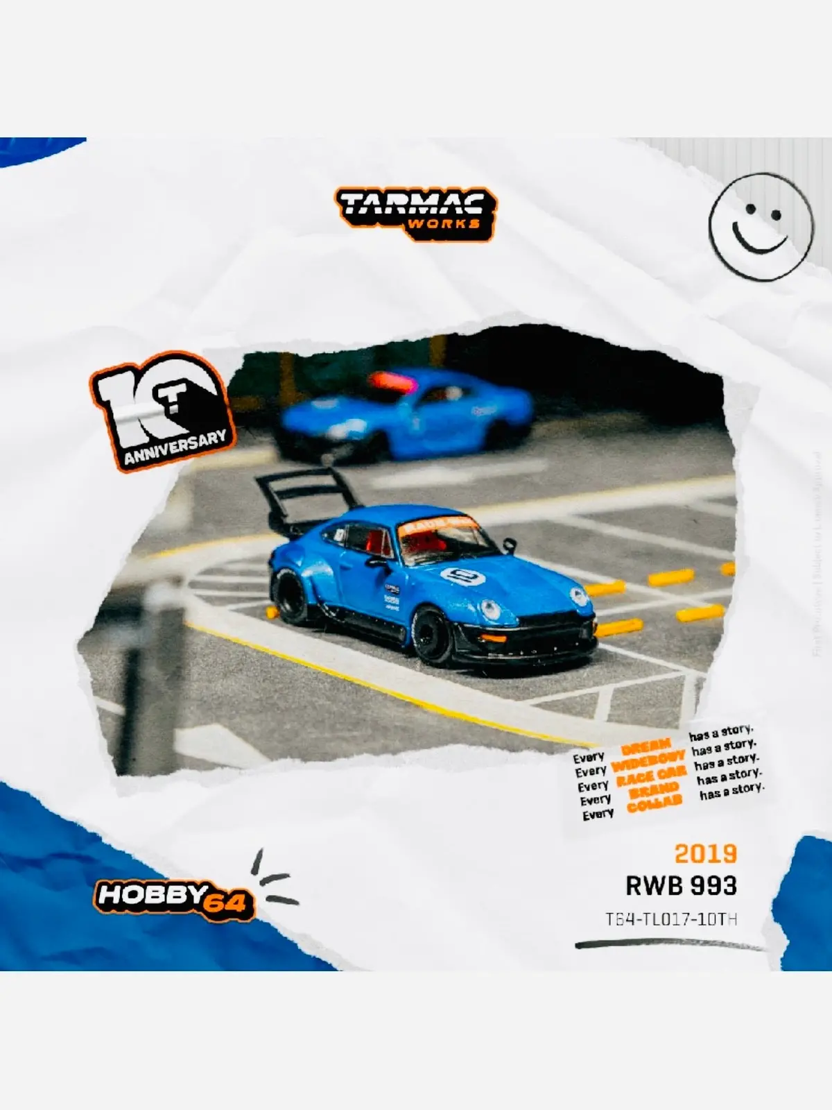 Tarmac Works Factory Sealed Hobby 64 Rwb 993 Tarmac Works 10Th Anniversary 1