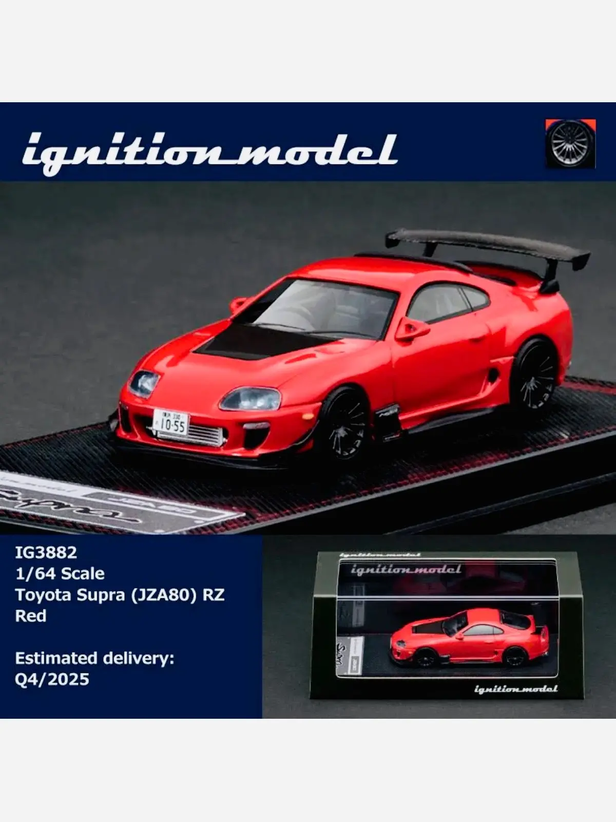 Ignition Model Factory Sealed Toyota Supra (Jza80) Rz In Red 1