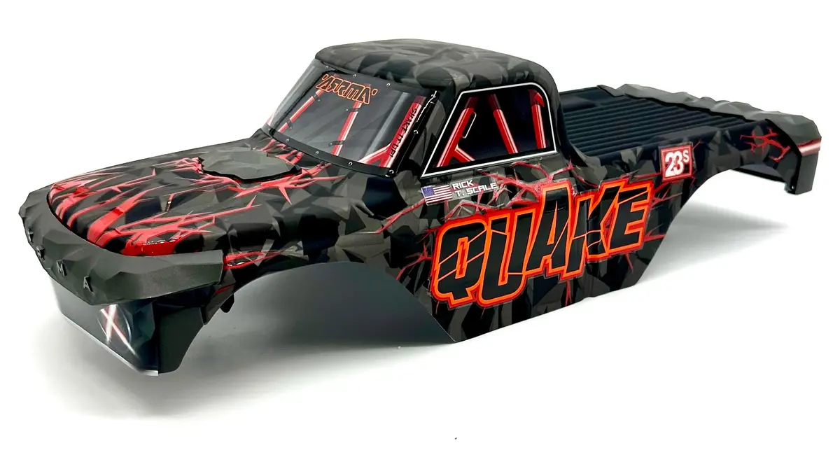 Arrma Quake 2Wd - Body (Red) Assembled Painted Cover Shell Ara3537 1