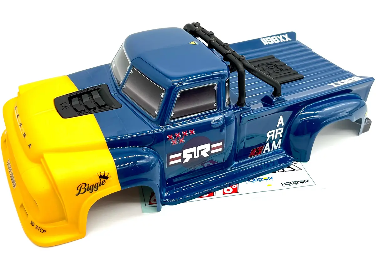 Arrma Notorious 6S V6 Blx - Body Shell (Blue Polycarbonate Outcast Cover Ara8611v6 1