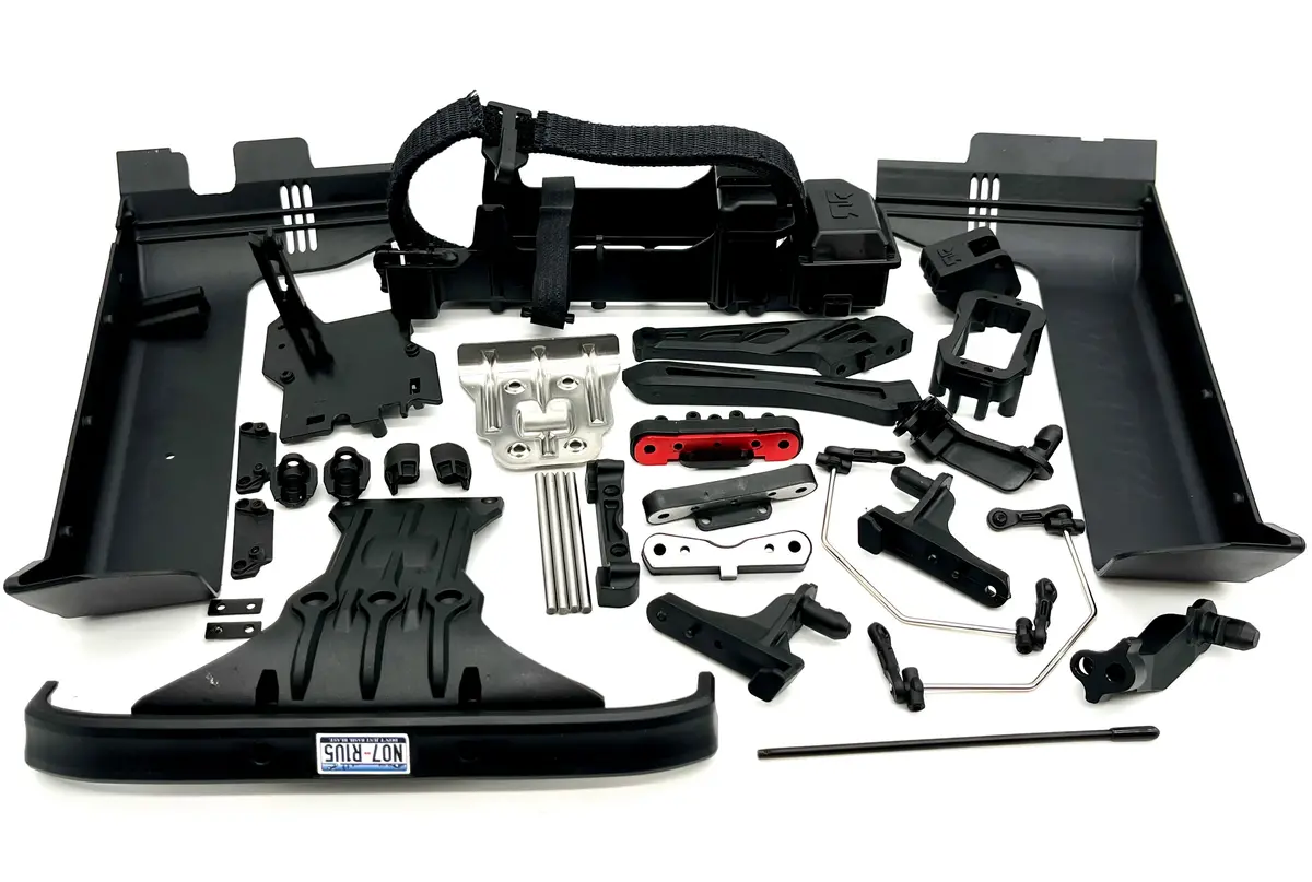 Arrma Notorious 6S V6 Blx - Side Guards, Battery Tray, Chassis Braces Ara8611v6 1