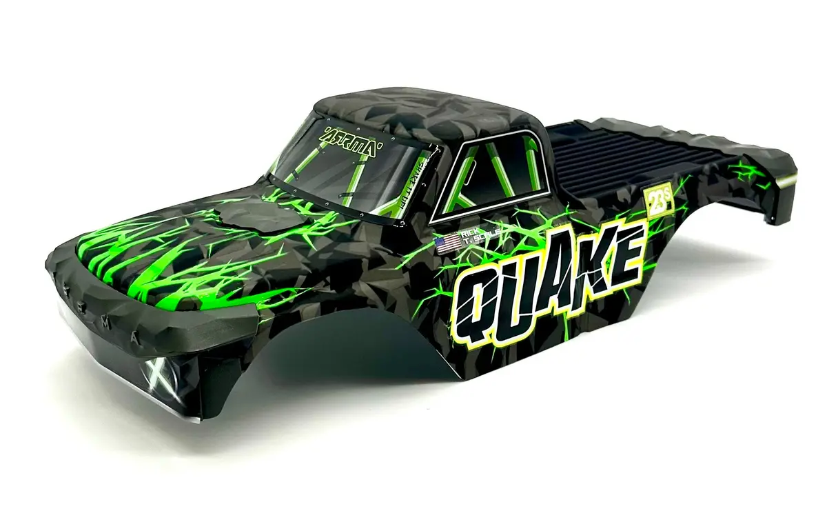 Arrma Quake 2Wd - Body (Green) Assembled Painted Cover Shell Ara3537 1