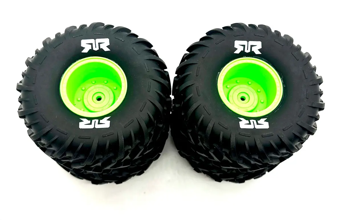 Arrma Quake 2Wd - Tires (Green) Dboots Cut Chevron Mt (4) Ara3537 1