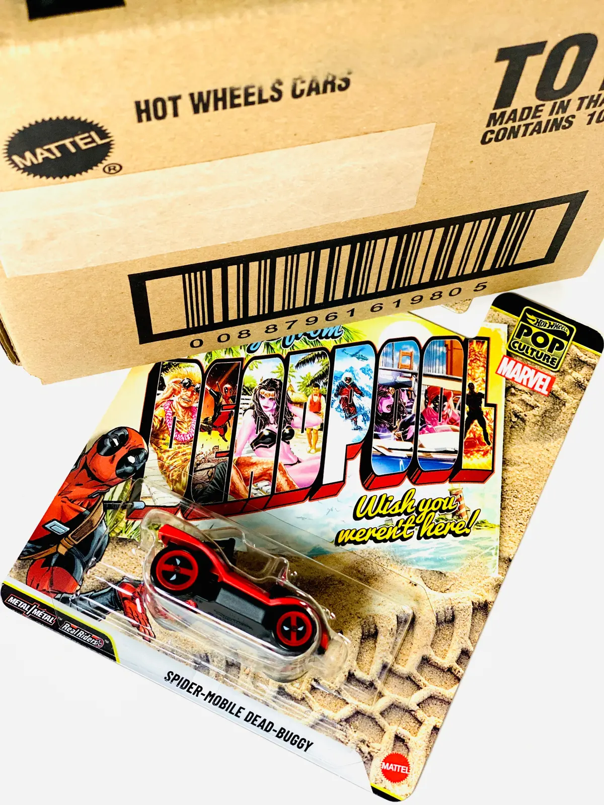 Hot Wheels 2026 Pop Culture Deadpool Spider Mobile Dead Buggy Factory Sealed Solid Pack (10 Cars) 1
