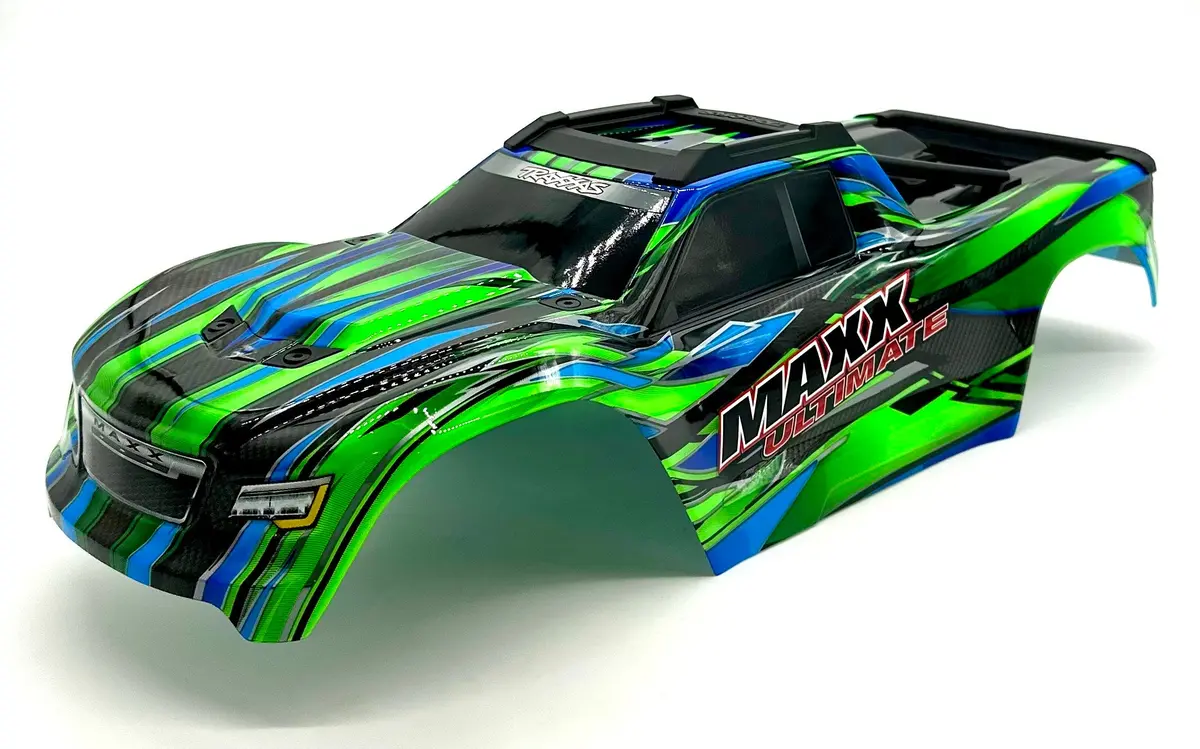 1/10 Maxx Ultimate Body Cover Shell ( Green Clipless 89087-4 1