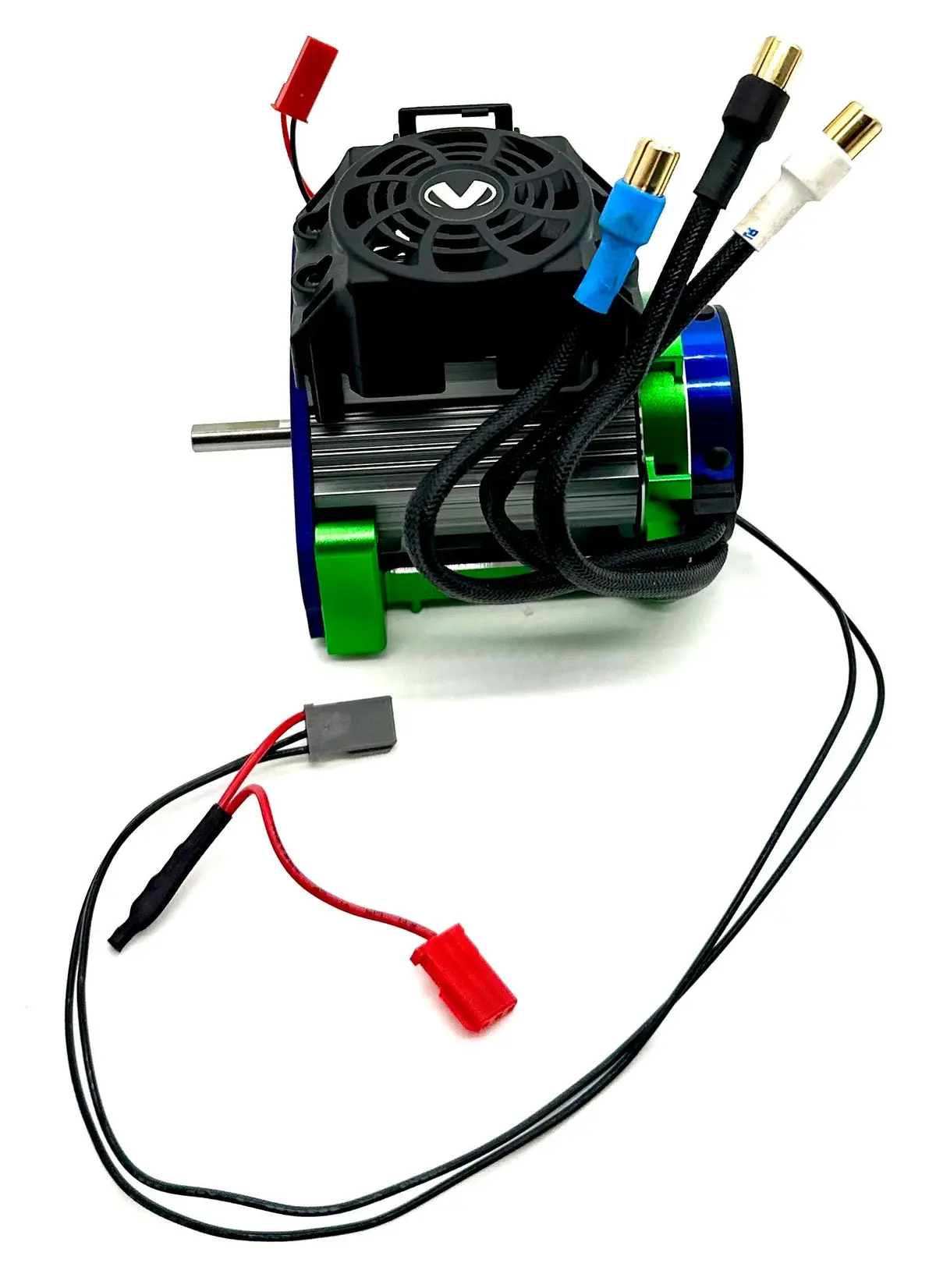 1/10 Maxx Ultimate Motor Assembly Green W/Mounts, Sink And Fan 89087-4 1