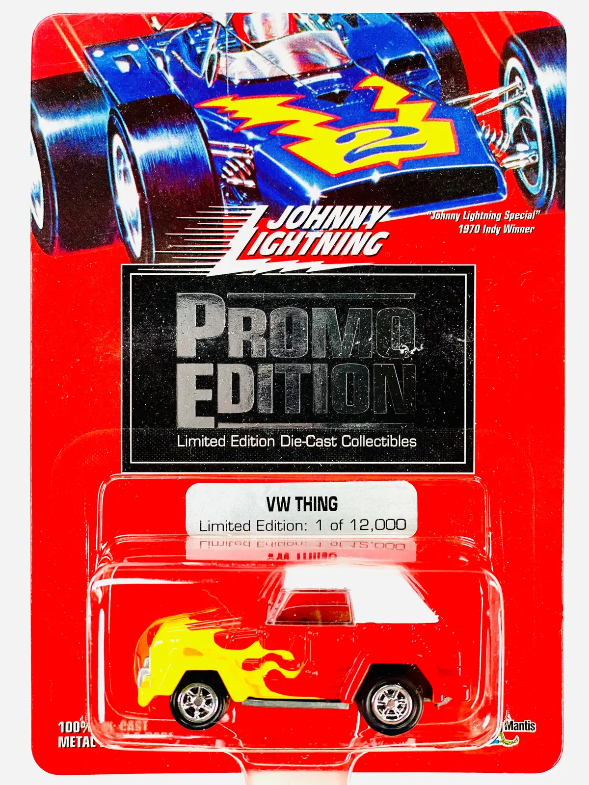 Johnny Lightning Playing Mantis Vw Thing Promo Edition - Damaged Card/Blister 1