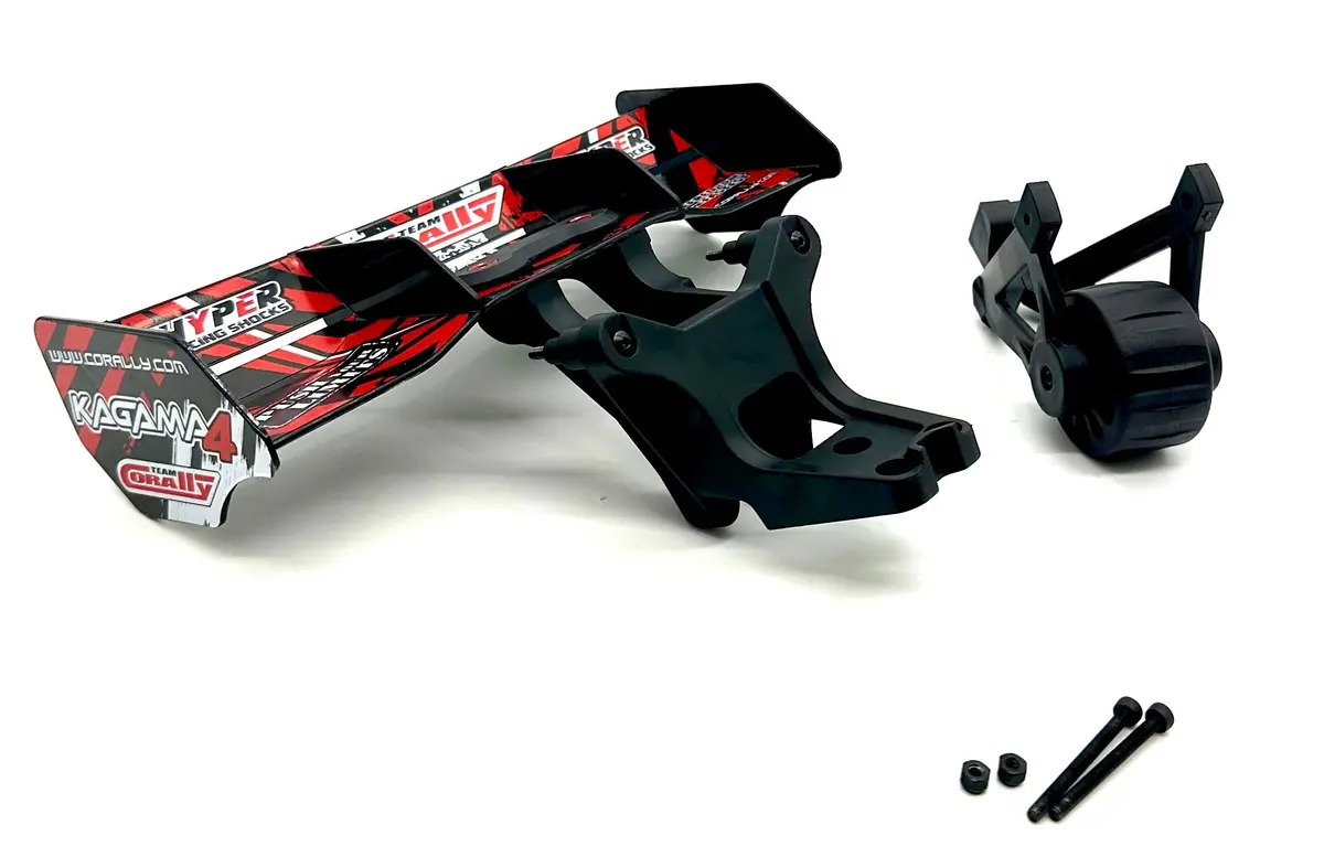 Team Corally Kagama 4 - Wing (Red Wing, Mount Composite Decals C-00293 1