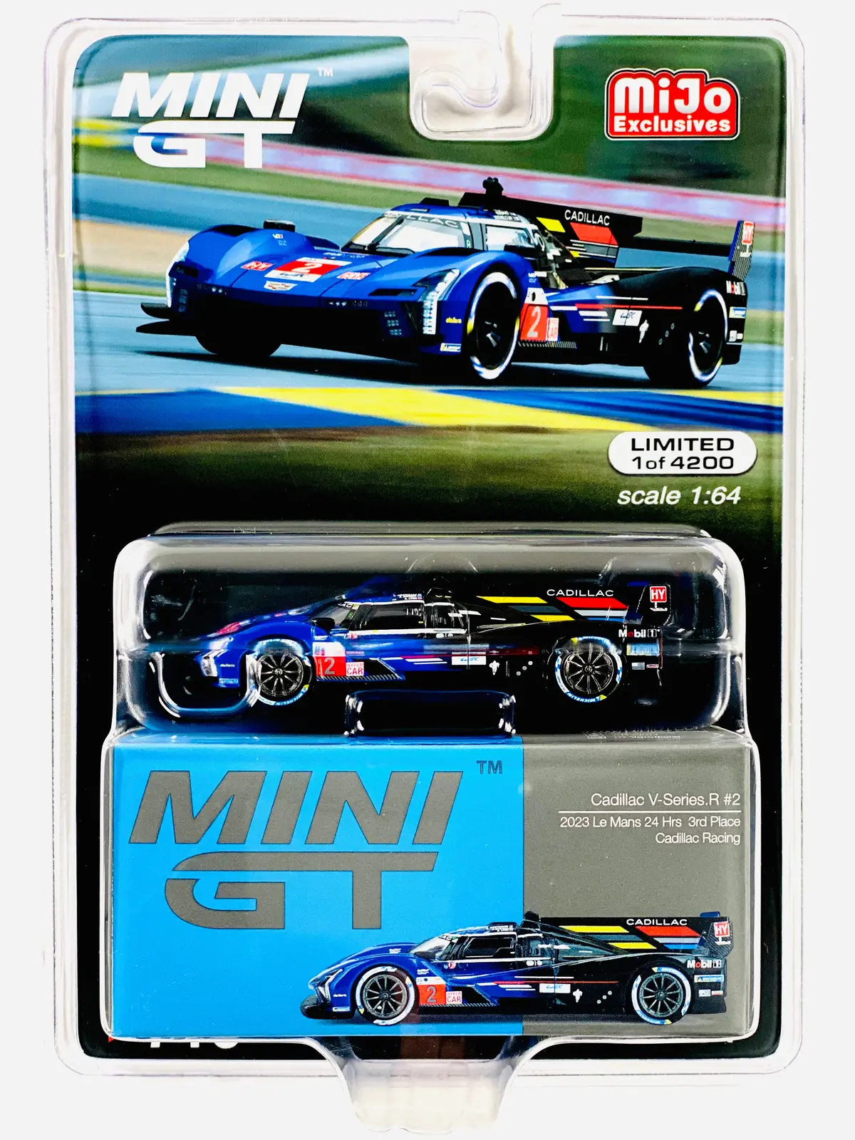 Mini Gt Mijo Exclusive Cadillac V-Series.R #2 Cadillac Racing 2023 Le Mans 24 Hrs 3Rd Place #716 1