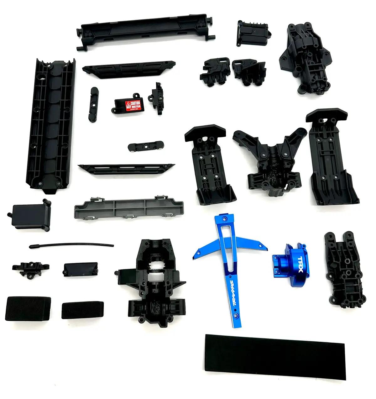 1/10 Maxx Ultimate Plastic Set Blue (Front Rear Bulkhead Skid Plates Brace Box 89087-4 1