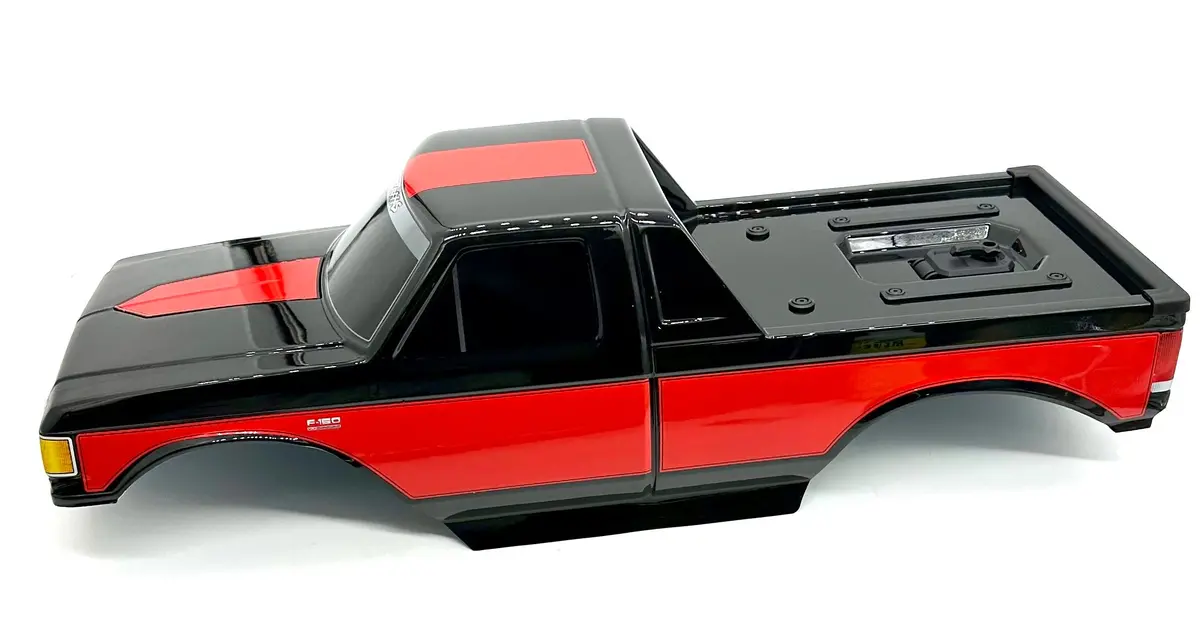 X-Monster Body Black F-150 (Ford F-150 Painted Prographics Traxxas 77036-4 1