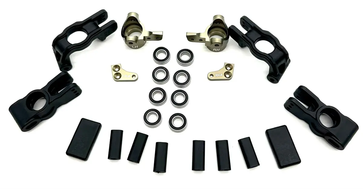 Losi 8Ight-X/E 2.0 Buggy - Hubs & Uprights No Screws (Front Rear Axle Bearings Spindles Tlr04012 1