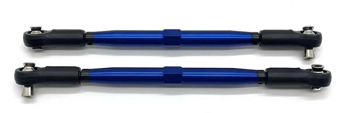 X-Maxx Ultimate Steering Rods (Toe Links Blue 7075-T6 Aluminum Traxxas 77097-4 1